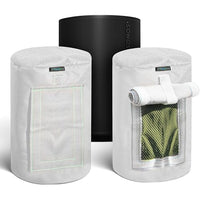 Custom 600D Cover for Sonos Era 100 – Weatherproof with SoundFlap (Black/White)