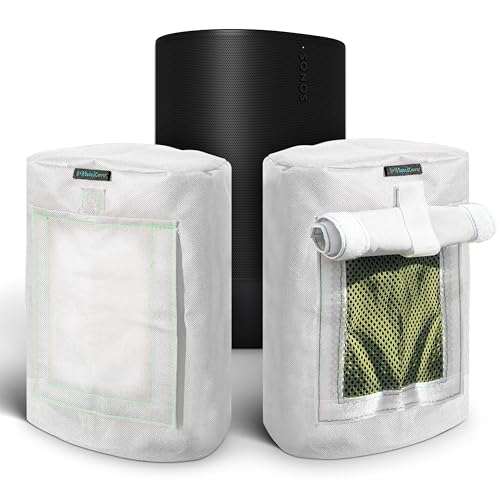 Custom 600D Cover for Sonos Move – Weatherproof with SoundFlap (Black/White)