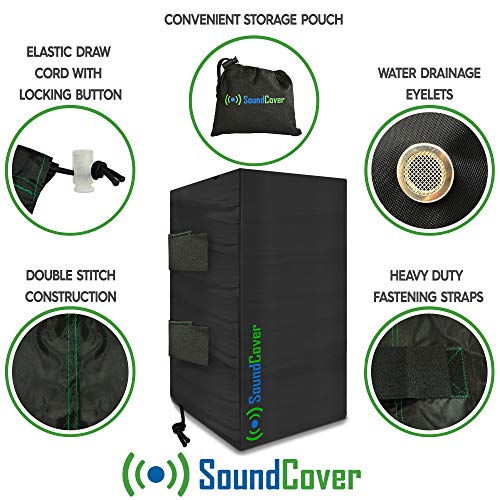 210T Light U‑Bracket Speaker Covers – 4 Sizes, Water‑Resistant