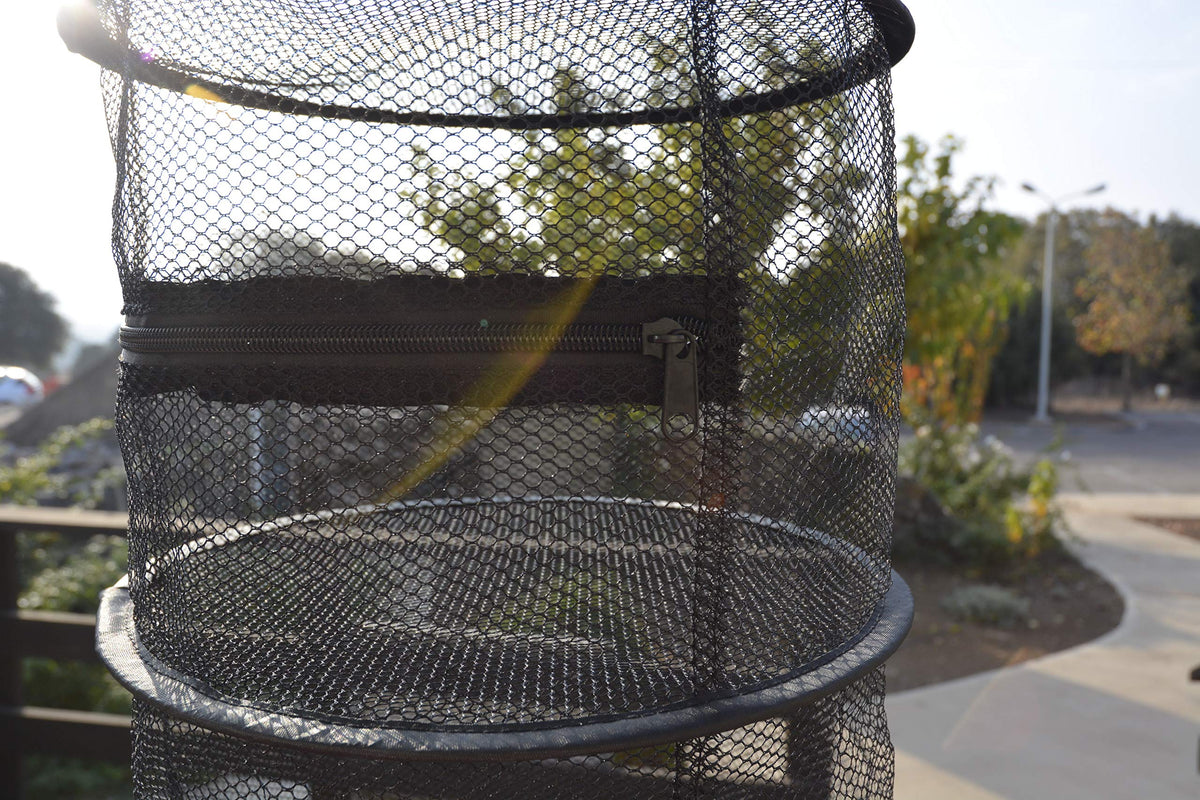 Mini 12" 4-Level Hanging Dry Net – Compact Drying Rack for Plants & Herbs