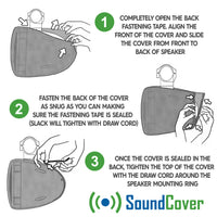 600D Marine Wake Tower Speaker Covers – Waterproof UV50 (3 Sizes, 2 Colors)