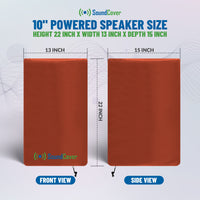 Brown 420D Over-The-Top PA/DJ Speaker Covers – UV50 Protection (4 Sizes)