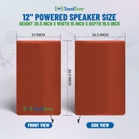 Brown 420D Over-The-Top PA/DJ Speaker Covers – UV50 Protection (4 Sizes)