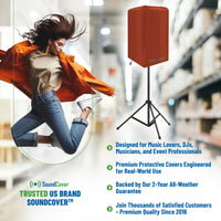 Brown 420D Over-The-Top PA/DJ Speaker Covers – UV50 Protection (4 Sizes)