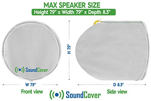 SoundCover Black or White Pair of Marine ATV Wake Tower Speaker Covers in Small Medium or Large Size.