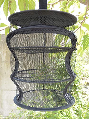 Apartment Size 9 Inch 5-Level MICRO Hanging Dry Net – Compact, Space-Saving Design for Drying Herbs, Flowers, and Small Items