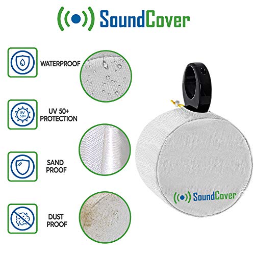 SoundCover Black or White Pair of Marine ATV Wake Tower Speaker Covers in Small Medium or Large Size.