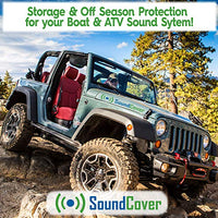 Light Storage Marine Pod Speaker Covers for Boat and ATV Speakers – Durable 210T Material with Water-Resistant Protection