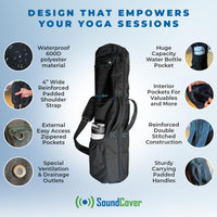 SoundCover Lightweight Tough Outdoor Yoga Mat Bag for Men & Women