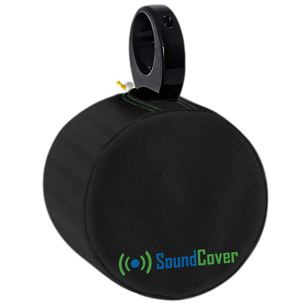 SoundCover Black or White Pair of Marine ATV Wake Tower Speaker Covers in Small Medium or Large Size.