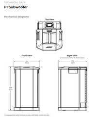 Custom Two-Piece Over-the-Top Covers with SoundFlap for Bose F1 Array