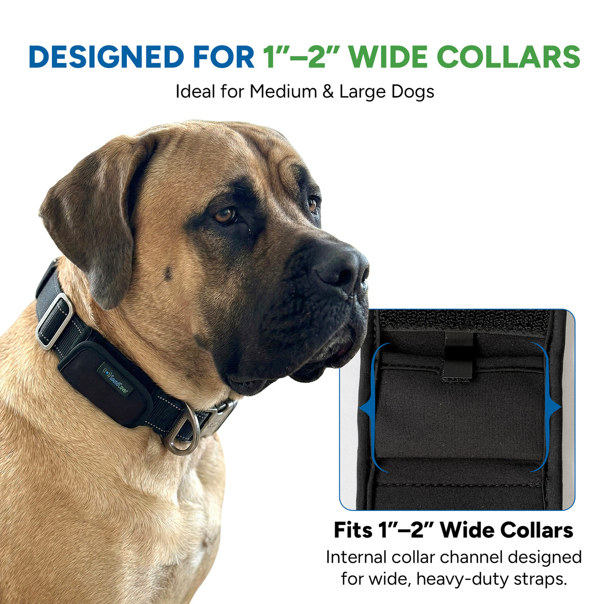 SoundCover SCAT80 AirTag Holder for Dog Collars