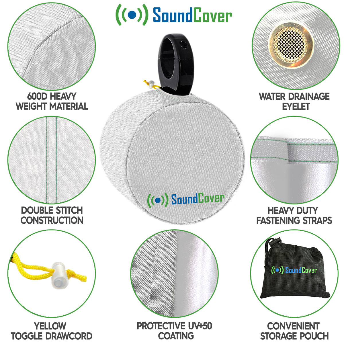 Custom 600D Speaker Covers