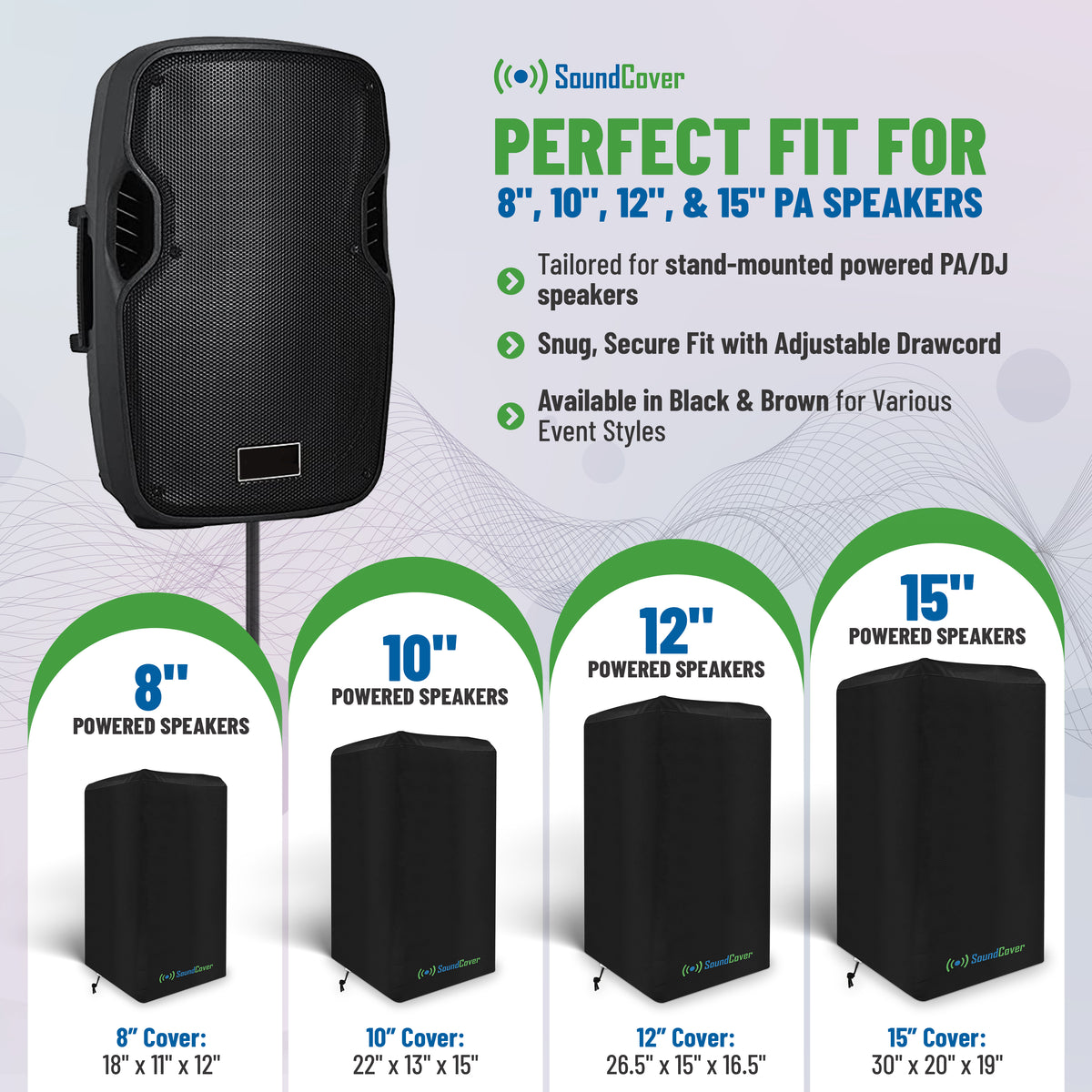 Custom 600D Speaker Covers