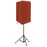 Brown Waterproof PA/DJ Speaker Covers – Durable 420D Polyester with UV+50 Protection, Fits Most Portable and Mounted PA Speakers