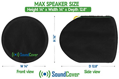 Large Heavy Duty Marine Speaker Covers for Round 8" Boat ATV Wakeboard Tower Pod Speakers…