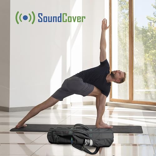 Outdoor Rugged Yoga Mat Bag for Men & Women, 3 Pockets, Full Zipper Water Resistant 600D Material, Large Water Bottle Pocket, Yoga Mat Carrier with Handles, Padded Shoulder Strap & Ventilation Vents