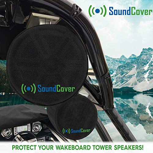 Medium Heavy Duty Marine Speaker Covers for Round 6.5" & Oval 6x9 Boat ATV Wakeboard Tower Pod Speakers