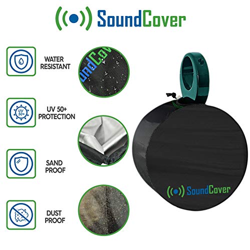 Small Marine Speaker Covers for Round 4" to 5" Power Boat Wakeboard Tower Pod Speakers - Fits BOSS Audio MRWT40 and Pyle